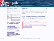 Tablet Screenshot of ads.soegning.dk